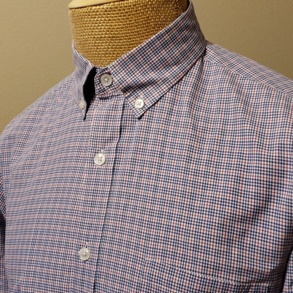 J crew long sleeve cotton 2 ply button down shirt